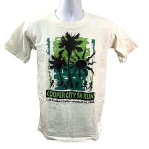 Cooper City Founders Day Marathon 1999 Vintage white t shirt size Small